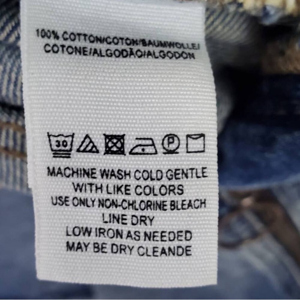 We The Free Zip It Up Denim Mini Skirt in Blue Size 27 BOHO - Picture 6 of 6